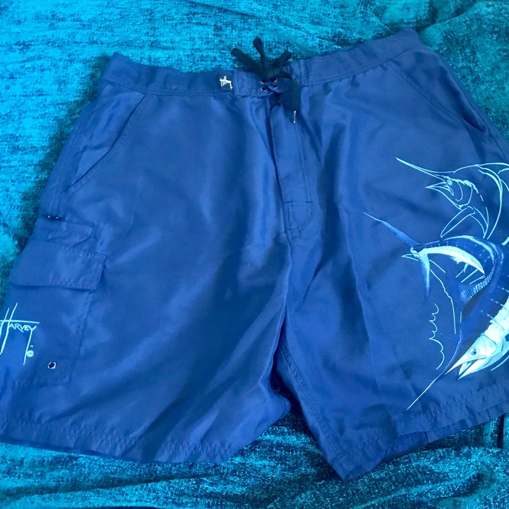 EUC Guy Harvey Swimsuit Swim Trunks 🎣